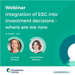 The Integration of ESG into Investment Decisions – Where are we now?