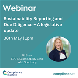 Sustainability Reporting and Due Diligence - A legislative update (Online)